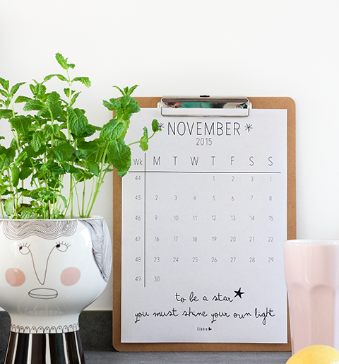 printable calendar november 2015