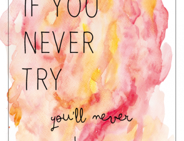 poster If you never try