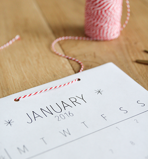 printable maandkalender januari 2016