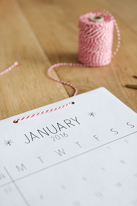 printable maandkalender januari 2016