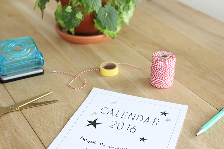 kalender 2016 - printable