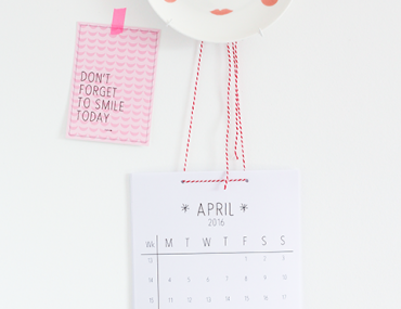 Printbare maandkalender april