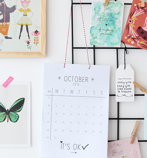 printable calendar october