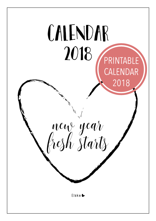 printable kalender 2018